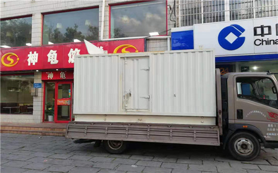 加茂镇出租发电机施工案例